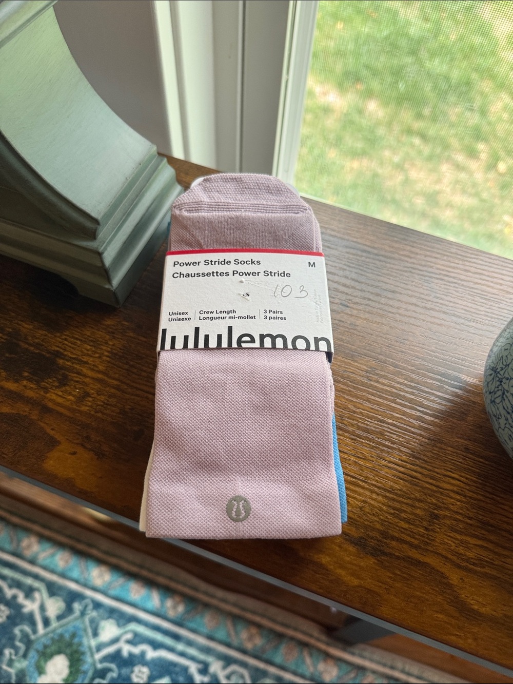 lululemon athletica Power Stride Crew Socks - Light Pink (3-Pack)